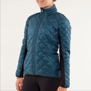 Lululemon Reversible Turnaround Running Down Jacket — black/Teal